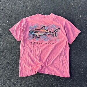 Vintage Crazy Shirts Carmel by the Sea Surf Great white shark Single Stitch L